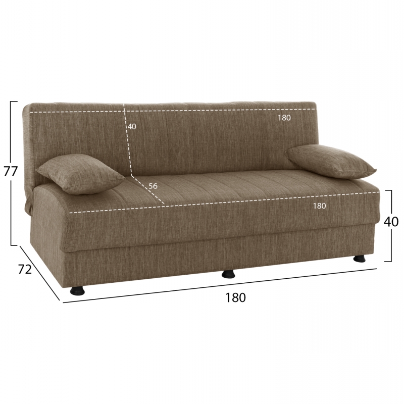 ΚΑΝΑΠΕΣ ΚΡΕΒΑΤΙ ANDRI ΤΡΙΘΕΣΙΟΣ ΚΑΦΕ HM3239.02 180x72x77Υ εκ. ΚΑΝΑΠΕΣ ΚΡΕΒΑΤΙ ANDRI ΤΡΙΘΕΣΙΟΣ ΚΑΦΕ HM3239.02 180x72x77Υ εκ.