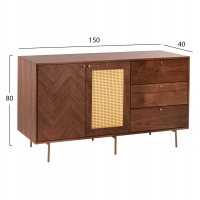 ΜΠΟΥΦΕΣ MEEN HM9735 MDF ΜΕ ΦΥΣΙΚΟ ΚΑΠΛΑΜΑ ΚΑΡΥΔΙΑΣ-ΧΡΥΣΑ ΜΕΤΑΛΛΙΚΑ ΠΟΔΙΑ 150x40x80Υεκ ΜΠΟΥΦΕΣ MEEN HM9735 MDF ΜΕ ΦΥΣΙΚΟ ΚΑΠΛΑΜΑ ΚΑΡΥΔΙΑΣ-ΧΡΥΣΑ ΜΕΤΑΛΛΙΚΑ ΠΟΔΙΑ 150x40x80Υεκ