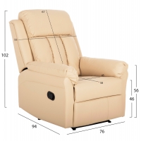 ΠΟΛΥΘΡΟΝΑ ΜΑΣΑΖ HAPPER HM9785.13 ΕΚΡΟΥ PU 76x94x102Υ εκ. ΠΟΛΥΘΡΟΝΑ ΜΑΣΑΖ HAPPER HM9785.13 ΕΚΡΟΥ PU 76x94x102Υ εκ.