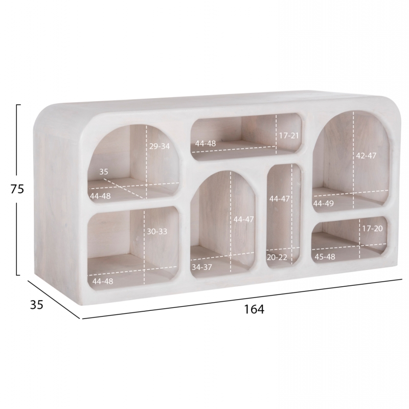 ΜΠΟΥΦΕΣ HANDYR HM9705 ΜΑΣΙΦ ΞΥΛΟ MANGO ΣΕ ΛΕΥΚΟ ΧΡΩΜΑ 165x35x75Yεκ. ΜΠΟΥΦΕΣ HANDYR HM9705 ΜΑΣΙΦ ΞΥΛΟ MANGO ΣΕ ΛΕΥΚΟ ΧΡΩΜΑ 165x35x75Yεκ.