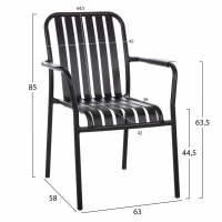 ΠΟΛΥΘΡΟΝΑ ΑΛΟΥΜΙΝΙΟΥ RACHEL HM6088.01 ΜΑΥΡΗ 63x58x85Υεκ. ΠΟΛΥΘΡΟΝΑ ΑΛΟΥΜΙΝΙΟΥ RACHEL HM6088.01 ΜΑΥΡΗ 63x58x85Υεκ.