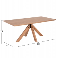 ΤΡΑΠΕΖΙ PAOLO HM9853 MDF ΜΕ ΚΑΠΛΑΜΑ ΦΡΑΞΙΝΟΥ-ΠΟΔΙΑ RUBBERWOOD-ΦΥΣΙΚΟ 180x90x75Yεκ ΤΡΑΠΕΖΙ PAOLO HM9853 MDF ΜΕ ΚΑΠΛΑΜΑ ΦΡΑΞΙΝΟΥ-ΠΟΔΙΑ RUBBERWOOD-ΦΥΣΙΚΟ 180x90x75Yεκ