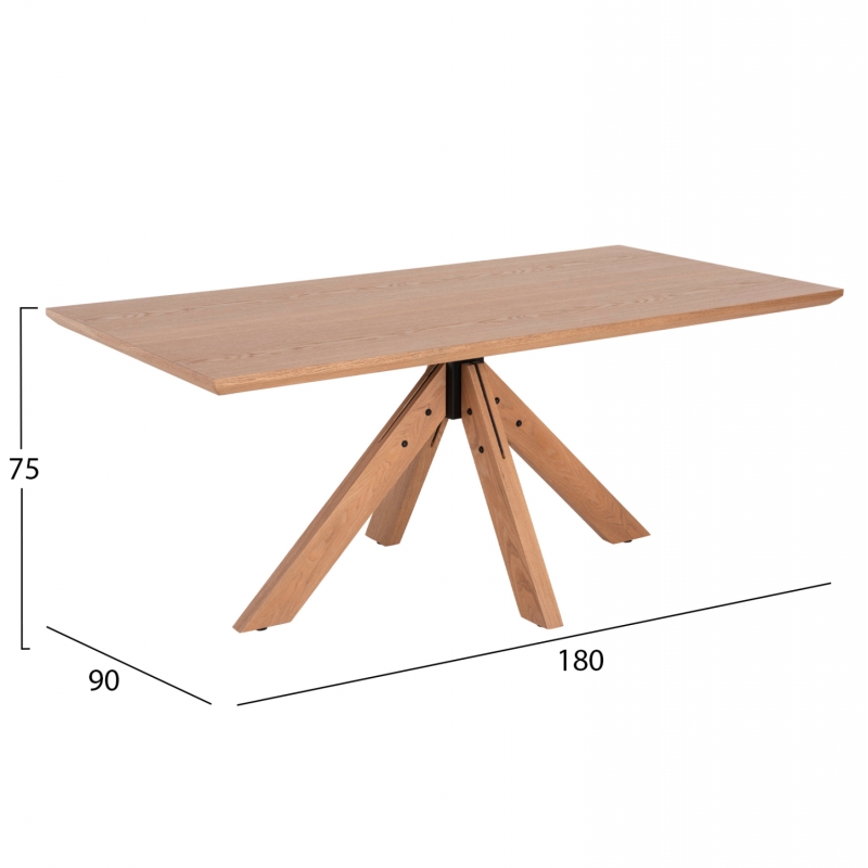 ΤΡΑΠΕΖΙ PAOLO HM9853 MDF ΜΕ ΚΑΠΛΑΜΑ ΦΡΑΞΙΝΟΥ-ΠΟΔΙΑ RUBBERWOOD-ΦΥΣΙΚΟ 180x90x75Yεκ ΤΡΑΠΕΖΙ PAOLO HM9853 MDF ΜΕ ΚΑΠΛΑΜΑ ΦΡΑΞΙΝΟΥ-ΠΟΔΙΑ RUBBERWOOD-ΦΥΣΙΚΟ 180x90x75Yεκ