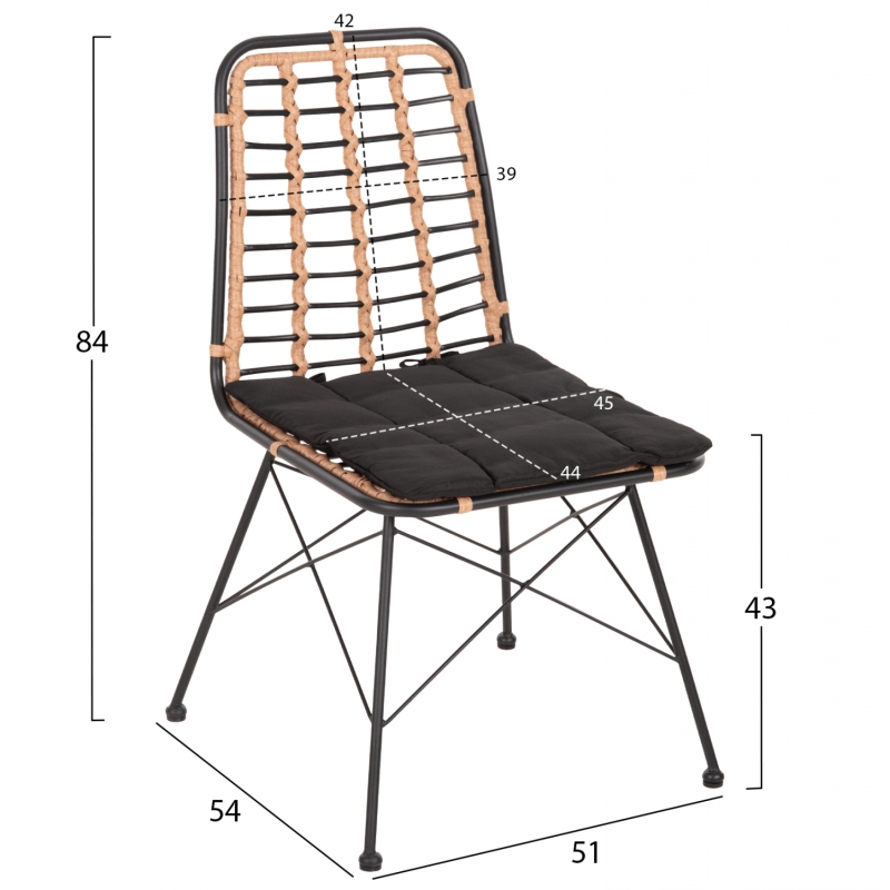 ΚΑΡΕΚΛΑ ΜΕΤΑΛΛΙΚΗ ALLEGRA HM5691.11 WICKER ΜΠΕΖ-ΜΑΥΡΟ 51x54x84Υεκ. ΚΑΡΕΚΛΑ ΜΕΤΑΛΛΙΚΗ ALLEGRA HM5691.11 WICKER ΜΠΕΖ-ΜΑΥΡΟ 51x54x84Υεκ.