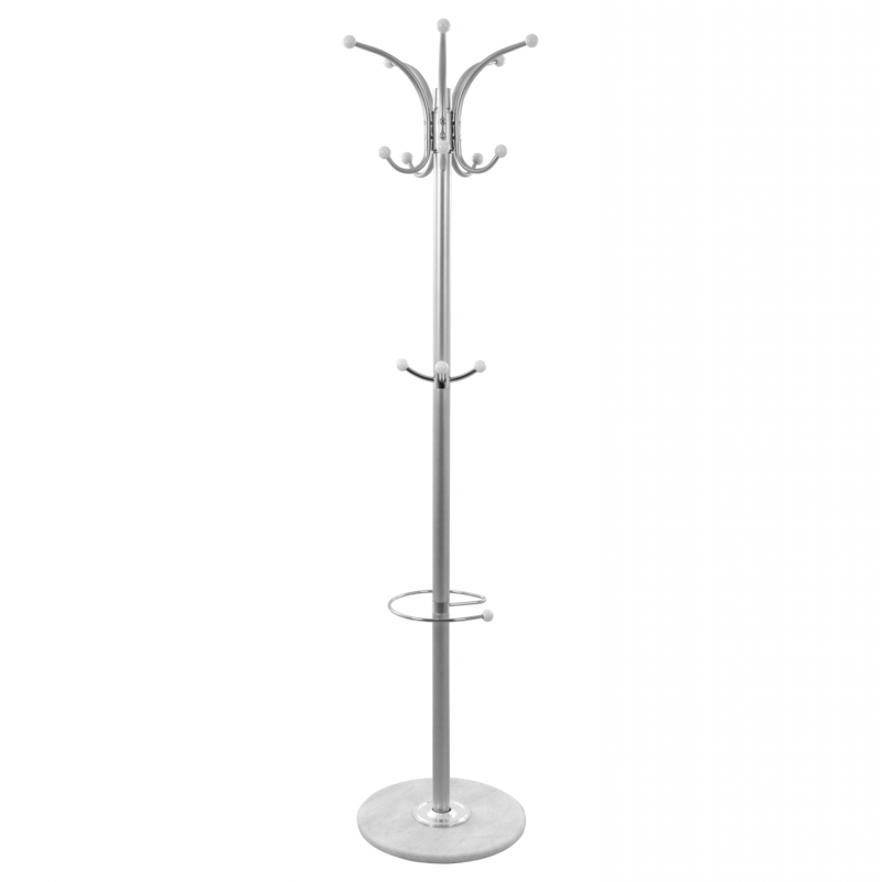 ΚΑΛΟΓΕΡΟΣ ΜΕΤΑΛΛΙΚΟΣ SHIA HM0038.40 ΠΕΡΙΣΤΡΕΦΟΜΕΝΟΣ ΑΣΗΜΙ ΜΕ ΜΑΡΜΑΡΟ Φ.37x170 εκ.