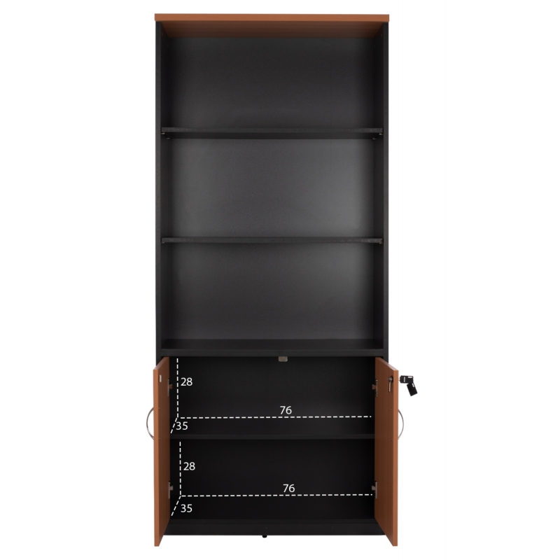 ΒΙΒΛΙΟΘΗΚΗ ΓΡΑΦΕΙΟΥ ΕΠΑΓΓΕΛΜΑΤΙΚΗ ABELINA 80Χ39Χ179Υεκ.HM2014.01 ΣΕ ΧΡΩΜΑ ΟΞΙΑ ΜΕ 2 ΠΟΡΤΕΣ