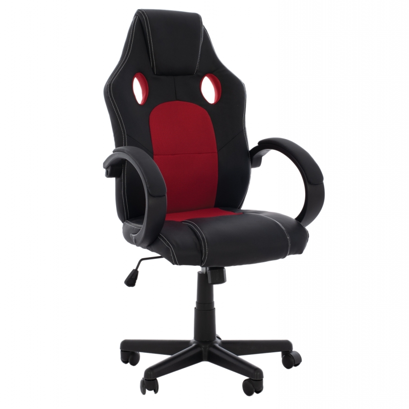 ΚΑΡΕΚΛΑ ΓΡΑΦΕΙΟΥ GAMING BUCKET HM1041.01 ΜΑΥΡΟPU+ΚΟΚΚΙΝΟ MESH 60x62x117 εκ. ΚΑΡΕΚΛΑ ΓΡΑΦΕΙΟΥ GAMING BUCKET HM1041.01 ΜΑΥΡΟPU+ΚΟΚΚΙΝΟ MESH 60x62x117 εκ.