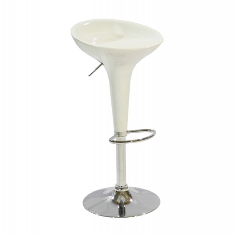 ΣΚΑΜΠΩ ΜΠΑΡ DAISY HM200.02 ΜΕ ΑΜΟΡΤΙΣΕΡ ΣΕ ΛΕΥΚΟ ΧΡΩΜΑ 44x38x78 εκ.