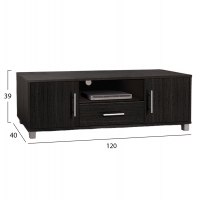 ΕΠΙΠΛΟ ΤΗΛΕΟΡΑΣΗΣ MACIE ΜΕΛΑΜΙΝΗΣ HM2203.01 ZEBRANO 120x40x39Y εκ. ΕΠΙΠΛΟ ΤΗΛΕΟΡΑΣΗΣ MACIE ΜΕΛΑΜΙΝΗΣ HM2203.01 ZEBRANO 120x40x39Y εκ.