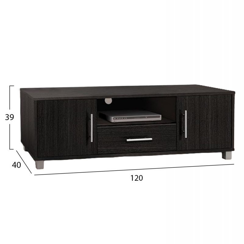 ΕΠΙΠΛΟ ΤΗΛΕΟΡΑΣΗΣ MACIE ΜΕΛΑΜΙΝΗΣ HM2203.01 ZEBRANO 120x40x39Y εκ. ΕΠΙΠΛΟ ΤΗΛΕΟΡΑΣΗΣ MACIE ΜΕΛΑΜΙΝΗΣ HM2203.01 ZEBRANO 120x40x39Y εκ.