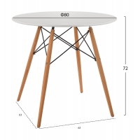 ΤΡΑΠΕΖΙ MINIMAL ΣΤΡΟΓΓΥΛΟ HM0059.01 MDF ΣΕ ΛΕΥΚΟ-ΠΟΔΙΑ ΟΞΙΑΣ ΦΥΣΙΚΟ Φ80Χ72Υεκ. ΤΡΑΠΕΖΙ MINIMAL ΣΤΡΟΓΓΥΛΟ HM0059.01 MDF ΣΕ ΛΕΥΚΟ-ΠΟΔΙΑ ΟΞΙΑΣ ΦΥΣΙΚΟ Φ80Χ72Υεκ.