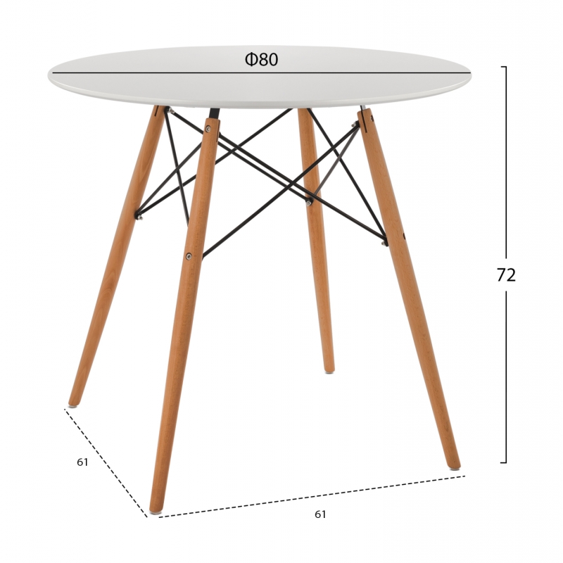ΤΡΑΠΕΖΙ MINIMAL ΣΤΡΟΓΓΥΛΟ HM0059.01 MDF ΣΕ ΛΕΥΚΟ-ΠΟΔΙΑ ΟΞΙΑΣ ΦΥΣΙΚΟ Φ80Χ72Υεκ. ΤΡΑΠΕΖΙ MINIMAL ΣΤΡΟΓΓΥΛΟ HM0059.01 MDF ΣΕ ΛΕΥΚΟ-ΠΟΔΙΑ ΟΞΙΑΣ ΦΥΣΙΚΟ Φ80Χ72Υεκ.