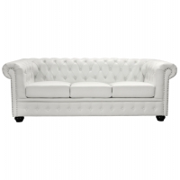 ΚΑΝΑΠΕΣ 3ΘΕΣΙΟΣ T.CHESTERFIELD HM3009.02 ΤΕΧΝΟΔΕΡΜΑ ΛΕΥΚΟ ΜΑΤ 208x90x73 εκ. ΚΑΝΑΠΕΣ 3ΘΕΣΙΟΣ T.CHESTERFIELD HM3009.02 ΤΕΧΝΟΔΕΡΜΑ ΛΕΥΚΟ ΜΑΤ 208x90x73 εκ.