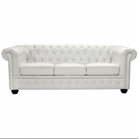 ΚΑΝΑΠΕΣ 3ΘΕΣΙΟΣ T.CHESTERFIELD HM3009.02 ΤΕΧΝΟΔΕΡΜΑ ΛΕΥΚΟ ΜΑΤ 208x90x73 εκ. ΚΑΝΑΠΕΣ 3ΘΕΣΙΟΣ T.CHESTERFIELD HM3009.02 ΤΕΧΝΟΔΕΡΜΑ ΛΕΥΚΟ ΜΑΤ 208x90x73 εκ.