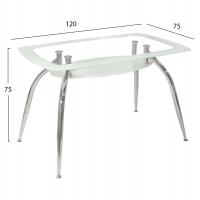ΤΡΑΠΕΖΙ NORRIS 120Χ75Χ75ΕΚ HM0086.01 ΓΥΑΛΙΝΟ ΛΕΥΚΟ ΤΡΑΠΕΖΙ NORRIS 120Χ75Χ75ΕΚ HM0086.01 ΓΥΑΛΙΝΟ ΛΕΥΚΟ
