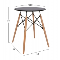 ΤΡΑΠΕΖΙ MINIMAL ΣΤΡΟΓΓΥΛΟ HM0060.02 ΜΑΥΡΟ ΧΡΩΜΑ MDF-ΠΟΔΙΑ ΟΞΙΑΣ ΦΥΣΙΚΟ Φ60Χ72Υεκ. ΤΡΑΠΕΖΙ MINIMAL ΣΤΡΟΓΓΥΛΟ HM0060.02 ΜΑΥΡΟ ΧΡΩΜΑ MDF-ΠΟΔΙΑ ΟΞΙΑΣ ΦΥΣΙΚΟ Φ60Χ72Υεκ.
