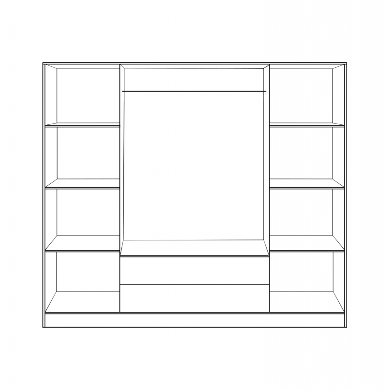 ΝΤΟΥΛΑΠΑ 4ΦΥΛΛΗ ΜΕ 2 ΣΥΡΤΑΡΙΑ AZALEA 200x55.5x180Υ εκ. HM353.01 ZEBRANO ΝΤΟΥΛΑΠΑ 4ΦΥΛΛΗ ΜΕ 2 ΣΥΡΤΑΡΙΑ AZALEA 200x55.5x180Υ εκ. HM353.01 ZEBRANO