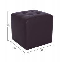 ΣΚΑΜΠΩ ΜΕ PU ΚΑΦΕ PUNK HM264.03 37x37x35εκ ΣΚΑΜΠΩ ΜΕ PU ΚΑΦΕ PUNK HM264.03 37x37x35εκ