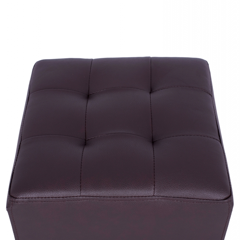 ΣΚΑΜΠΩ ΜΕ PU ΚΑΦΕ PUNK HM264.03 37x37x35εκ ΣΚΑΜΠΩ ΜΕ PU ΚΑΦΕ PUNK HM264.03 37x37x35εκ