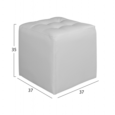 ΣΚΑΜΠΩ 37Χ37Χ35εκ ΜΕ PU ΛΕΥΚΟ PUNK HM264.02 ΣΚΑΜΠΩ 37Χ37Χ35εκ ΜΕ PU ΛΕΥΚΟ PUNK HM264.02