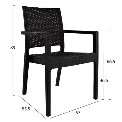 ΠΟΛΥΘΡΟΝΑ ΠΟΛΥΠΡΟΠΥΛΕΝΙΟΥ ΒΑΡΕΩΣ ΤΥΠΟΥ KAGANU DARK BROWN HM5134.09 57x55,5x89 εκ. ΠΟΛΥΘΡΟΝΑ ΠΟΛΥΠΡΟΠΥΛΕΝΙΟΥ ΒΑΡΕΩΣ ΤΥΠΟΥ KAGANU DARK BROWN HM5134.09 57x55,5x89 εκ.