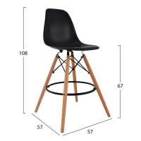ΣΚΑΜΠΟ ΜΠΑΡ RENATA HM0173.02 ΜΑΥΡΟ 47x50x108Υ εκ. ΣΚΑΜΠΟ ΜΠΑΡ RENATA HM0173.02 ΜΑΥΡΟ 47x50x108Υ εκ.