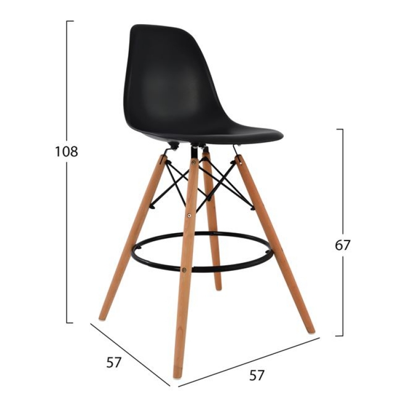 ΣΚΑΜΠΟ ΜΠΑΡ RENATA HM0173.02 ΜΑΥΡΟ 47x50x108Υ εκ. ΣΚΑΜΠΟ ΜΠΑΡ RENATA HM0173.02 ΜΑΥΡΟ 47x50x108Υ εκ.