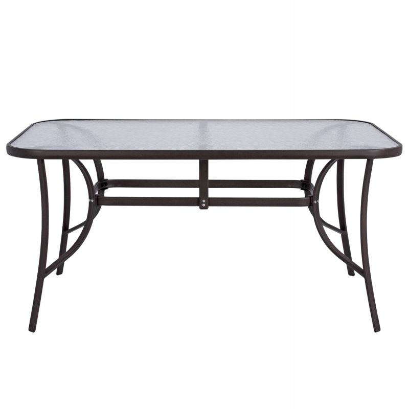 ΤΡΑΠΕΖΙ BRUNO 150X90Χ72Υεκ. ΚΑΦΕ ΜΕΤΑΛΛΙΚΟ ΜΕ ΓΥΑΛΙΝΗ ΕΠΙΦΑΝΕΙΑ HM5145.02 ΤΡΑΠΕΖΙ BRUNO 150X90Χ72Υεκ. ΚΑΦΕ ΜΕΤΑΛΛΙΚΟ ΜΕ ΓΥΑΛΙΝΗ ΕΠΙΦΑΝΕΙΑ HM5145.02