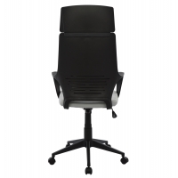 ΚΑΡΕΚΛΑ ΓΡΑΦΕΙΟΥ ANIVIA HM1073.21 ΓΚΡΙ & ΣΚΕΛΕΤΟ ΜΑΥΡΟ 64x61x127 cm