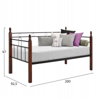 ΚΑΝΑΠΕΣ ΚΡΕΒΑΤΙ REVEN ΣΤΡΩΜΑ 90Χ190 εκ ΜΕΤΑΛΛΟ ΚΑΙ ΞΥΛΟ HM367 ΚΑΝΑΠΕΣ ΚΡΕΒΑΤΙ REVEN ΣΤΡΩΜΑ 90Χ190 εκ ΜΕΤΑΛΛΟ ΚΑΙ ΞΥΛΟ HM367