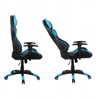 ΠΟΛΥΘΡΟΝΑ GAMING DARIUS HM1072.08 ΜΑΥΡΗ-ΣΙΕΛ 66,5x70x(122-129) cm