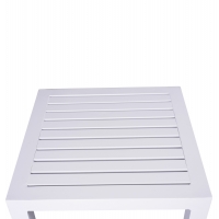 ΤΡΑΠΕΖΙ ΑΛΟΥΜΙΝΙΟΥ QIANA HM5402.01 ΛΕΥΚΟ 45x45x45,5 εκ.