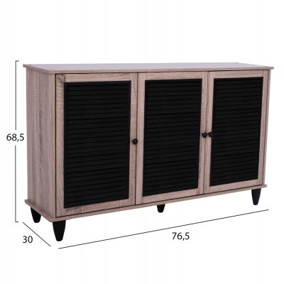 ΠΑΠΟΥΤΣΟΘΗΚΗ-ΝΤΟΥΛΑΠΙ MCKENNA 3ΠΟΡΤΕΣ HM2267.02 SONAMA-ΜΑΥΡΟ 112x30x68,5Υ εκ. ΠΑΠΟΥΤΣΟΘΗΚΗ-ΝΤΟΥΛΑΠΙ MCKENNA 3ΠΟΡΤΕΣ HM2267.02 SONAMA-ΜΑΥΡΟ 112x30x68,5Υ εκ.