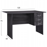 ΓΡΑΦΕΙΟ ΜΕ 3 ΣΥΡΤΑΡΙΑ HAYDEN HM2268.01 ΜΕΛΑΜΙΝΗ ΣΕ ΑΝΘΡΑΚΙ ΧΡΩΜΑ 120x60x75Υεκ ΓΡΑΦΕΙΟ ΜΕ 3 ΣΥΡΤΑΡΙΑ HAYDEN HM2268.01 ΜΕΛΑΜΙΝΗ ΣΕ ΑΝΘΡΑΚΙ ΧΡΩΜΑ 120x60x75Υεκ