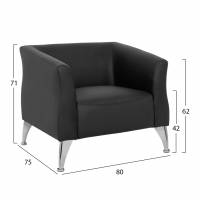 ΠΟΛΥΘΡΟΝΑ KIANA HM3122.11 ΜΕ ΜΑΥΡΟ PU 80x75x71 εκ. ΠΟΛΥΘΡΟΝΑ KIANA HM3122.11 ΜΕ ΜΑΥΡΟ PU 80x75x71 εκ.