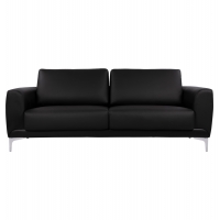 ΚΑΝΑΠΕΣ 3ΘΕΣΙΟΣ KENZIE HM3121.31 ΜΕ ΜΑΥΡΟ PU 190x81x81 εκ.