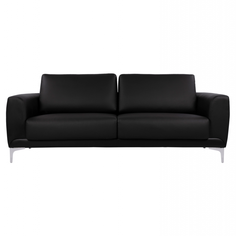ΚΑΝΑΠΕΣ 3ΘΕΣΙΟΣ KENZIE HM3121.31 ΜΕ ΜΑΥΡΟ PU 190x81x81 εκ.