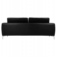 ΚΑΝΑΠΕΣ 3ΘΕΣΙΟΣ KENZIE HM3121.31 ΜΕ ΜΑΥΡΟ PU 190x81x81 εκ.