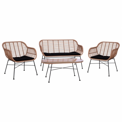 ΣΕΤ ΣΑΛΟΝΙ 4ΤΜΧ ALLEGRA HM5460 ΜΕΤΑΛΛΟ & WICKER ΣΕ ΜΠΕΖ ΧΡΩΜΑ ΣΕΤ ΣΑΛΟΝΙ 4ΤΜΧ ALLEGRA HM5460 ΜΕΤΑΛΛΟ & WICKER ΣΕ ΜΠΕΖ ΧΡΩΜΑ