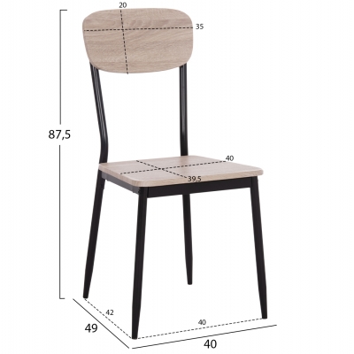 ΚΑΡΕΚΛΑ ΤΡΑΠΕΖΑΡΙΑΣ PAGET HM8373.01 SONAMA ΜΕ ΜΑΥΡΑ ΠΟΔΙΑ 40x49x87.5Y ΚΑΡΕΚΛΑ ΤΡΑΠΕΖΑΡΙΑΣ PAGET HM8373.01 SONAMA ΜΕ ΜΑΥΡΑ ΠΟΔΙΑ 40x49x87.5Y