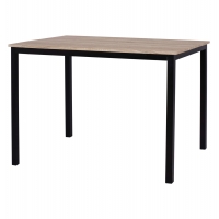 ΤΡΑΠΕΖΙ ΤΡΑΠΕΖΑΡΙΑΣ PANYA HM8332, 110X70Χ76 SONOMA, ΜΑΥΡΑ ΠΟΔΙΑ ΤΡΑΠΕΖΙ ΤΡΑΠΕΖΑΡΙΑΣ PANYA HM8332, 110X70Χ76 SONOMA, ΜΑΥΡΑ ΠΟΔΙΑ