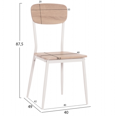 ΚΑΡΕΚΛΑ ΤΡΑΠΕΖΑΡΙΑΣ PAGET HM8373.02 SONAMA--ΛΕΥΚΑ ΜΕΤΑΛΛΙΚΑ ΠΟΔΙΑ 40x49x87,5Υεκ. ΚΑΡΕΚΛΑ ΤΡΑΠΕΖΑΡΙΑΣ PAGET HM8373.02 SONAMA--ΛΕΥΚΑ ΜΕΤΑΛΛΙΚΑ ΠΟΔΙΑ 40x49x87,5Υεκ.