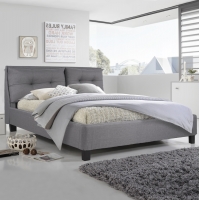 ΚΡΕΒΑΤΙ BILLIE 160x200 εκ. ΜΕ ΥΦΑΣΜΑ ΓΚΡΙ HM551.05