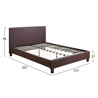 ΚΡΕΒΑΤΙ BECCA 150x200 εκ.
ΜΕ PU ΚΑΦΕ HM553.02