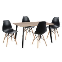 ΣΕΤ ΤΡΑΠΕΖΑΡΙΑΣ 5ΤΜΧ HM10346 ΤΡΑΠΕΖΙ 140x80x76 cm & 4 ΚΑΡΕΚΛΕΣ TWIST ΣΕΤ ΤΡΑΠΕΖΑΡΙΑΣ 5ΤΜΧ HM10346 ΤΡΑΠΕΖΙ 140x80x76 cm & 4 ΚΑΡΕΚΛΕΣ TWIST