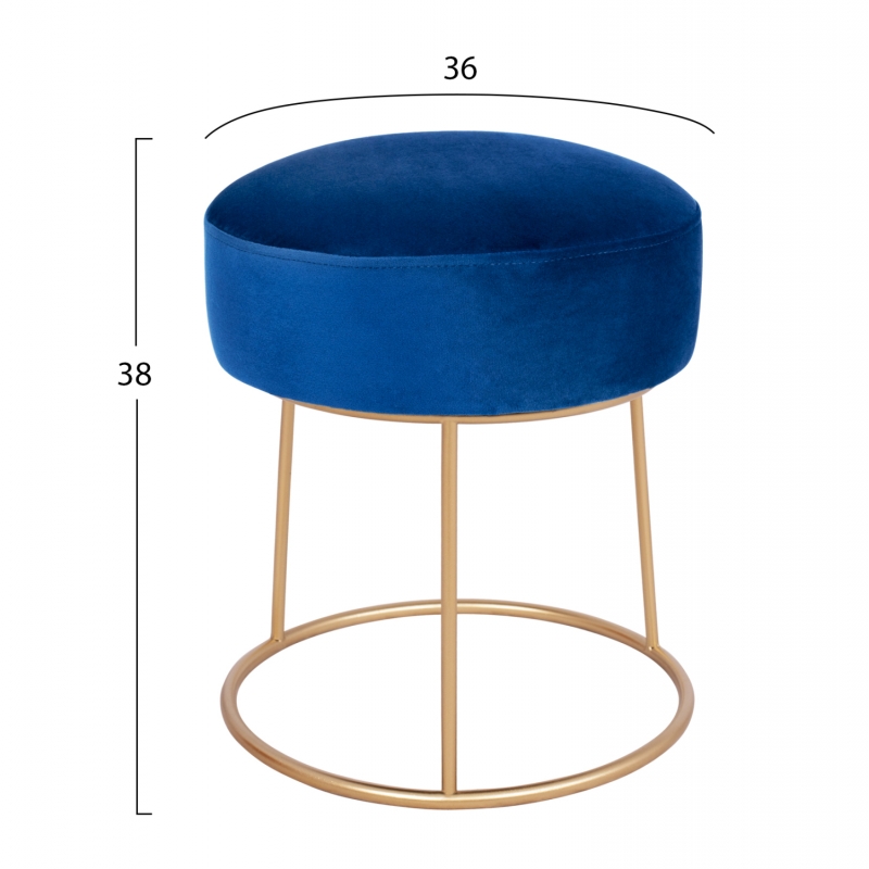 ΣΚΑΜΠΟ KARLO HM8411.08 ΜΠΛΕ ΒΕΛΟΥΔΟ ΜΕ ΧΡΥΣΗ ΒΑΣΗ Φ36x38Υ εκ. ΣΚΑΜΠΟ KARLO HM8411.08 ΜΠΛΕ ΒΕΛΟΥΔΟ ΜΕ ΧΡΥΣΗ ΒΑΣΗ Φ36x38Υ εκ.