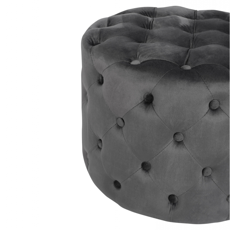 ΣΚΑΜΠΟ KASSIE ΓΚΡΙ ΒΕΛΟΥΔΟ ΤΥΠΟΥ CHESTERFIELD HM8406.01 Φ60x43Υ εκ. ΣΚΑΜΠΟ KASSIE ΓΚΡΙ ΒΕΛΟΥΔΟ ΤΥΠΟΥ CHESTERFIELD HM8406.01 Φ60x43Υ εκ.