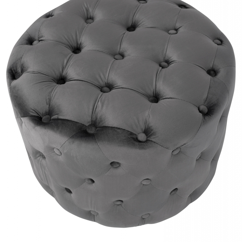 ΣΚΑΜΠΟ KASSIE ΓΚΡΙ ΒΕΛΟΥΔΟ ΤΥΠΟΥ CHESTERFIELD HM8406.01 Φ60x43Υ εκ. ΣΚΑΜΠΟ KASSIE ΓΚΡΙ ΒΕΛΟΥΔΟ ΤΥΠΟΥ CHESTERFIELD HM8406.01 Φ60x43Υ εκ.