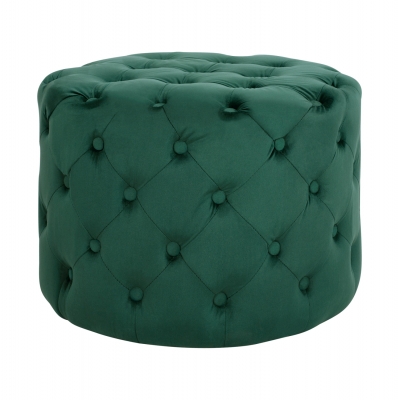 ΣΚΑΜΠΟ KASSIE ΚΥΠΑΡΙΣΣΙ ΒΕΛΟΥΔΟ ΤΥΠΟΥ CHESTERFIELD HM8406.03 Φ60x43Υ εκ.