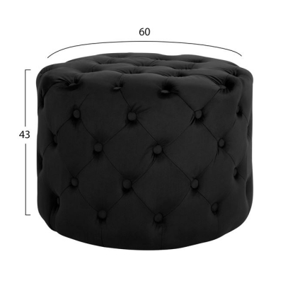 ΣΚΑΜΠΟ KASSIE ΜΑΥΡΟ ΒΕΛΟΥΔΟ ΤΥΠΟΥ CHESTERFIELD HM8406.04 Φ60x43Υ εκ. ΣΚΑΜΠΟ KASSIE ΜΑΥΡΟ ΒΕΛΟΥΔΟ ΤΥΠΟΥ CHESTERFIELD HM8406.04 Φ60x43Υ εκ.